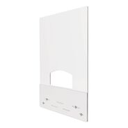 PRODUCTS | Deflecto 31.5 in. x 38 in. Acrylic Mounting Safety Barrier with Pass Thru - Clear (2/Carton)