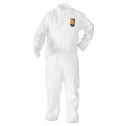 BIB OVERALLS | Ansell A20 Breathable Particle Protection Coveralls with Zip Closure - Double Extra Large, White (24/Carton)