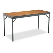 OFFICE AND OFFICE SUPPLIES | Barricks CL2460WA 60 in. x 24 in. x 30 in. Rectangular Special Size Folding Table - Walnut/Black